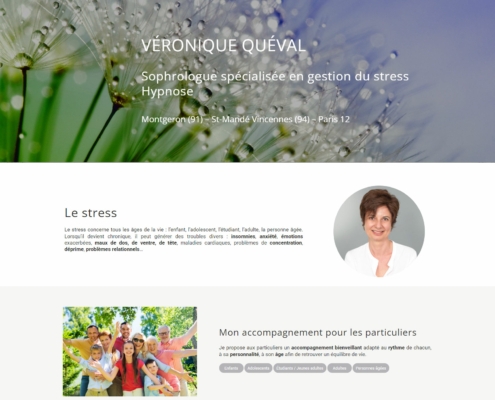 Etreweb crée le site internet de Véronique Quéval Sophrologue