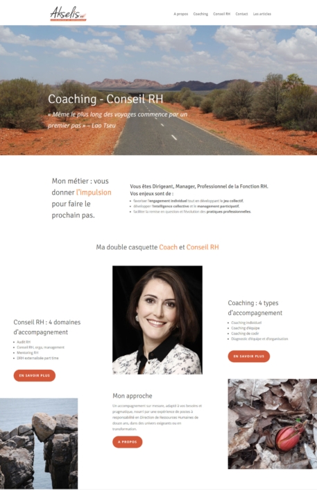 Etreweb crée le site internet d'Estelle Fontaine Coach Conseil RH